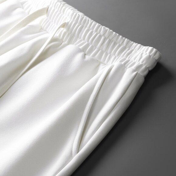 Casablanca White Graphic-Print Drawstring Athletic Shorts - Picture 3 of 8